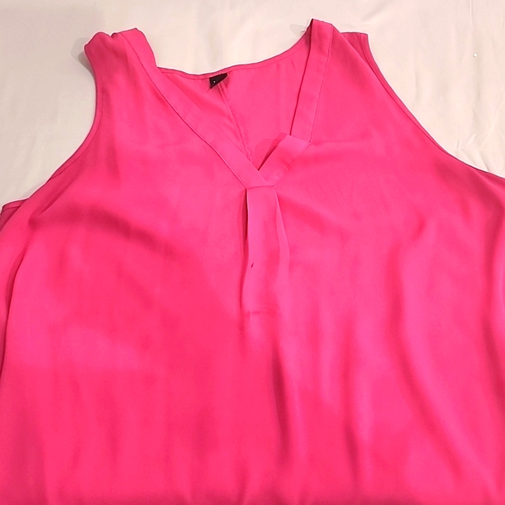 Hot pink dress blouse